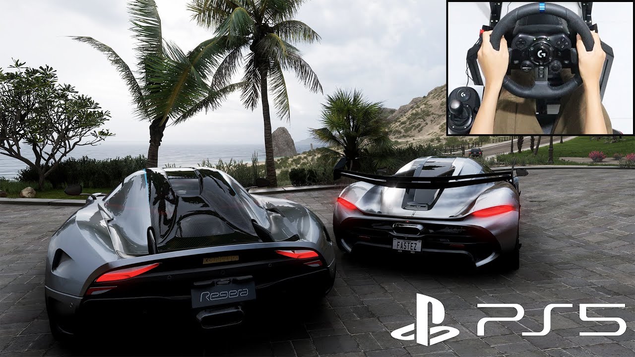 Koenigsegg Regera & Koenigsegg Jesko - Forza Horizon 5 (PS5) Logitech g923 gameplay
