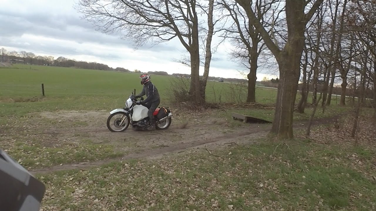 Moto Guzzi NTX650 ophalen bij Koos. Yamaha XTZ660 BMW R100GS