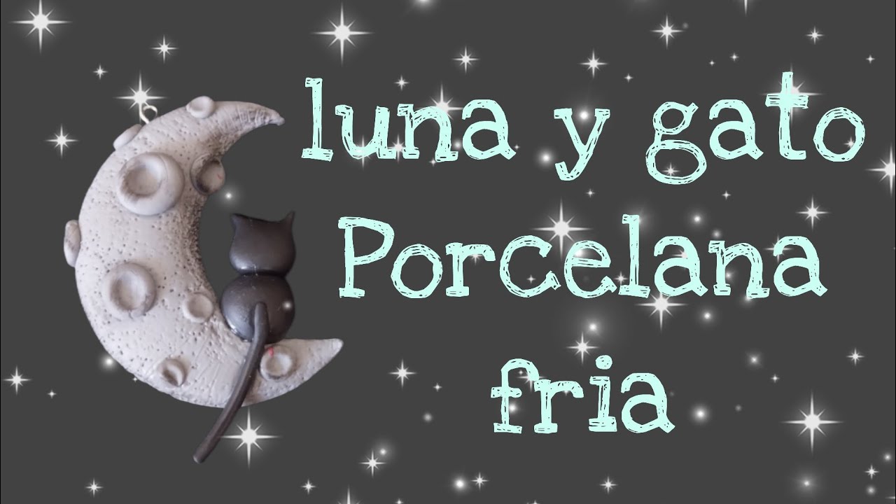 Como hacer un dije de Luna en Pasta Flexible o Porcelana Fría.