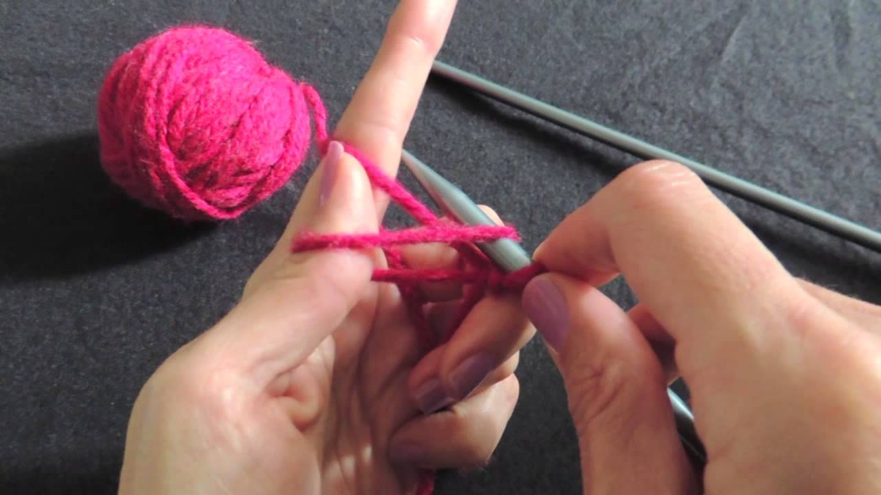 C&oacute;mo MONTAR PUNTOS en DOS AGUJAS - (Aprende a tejer con dos agujas)
