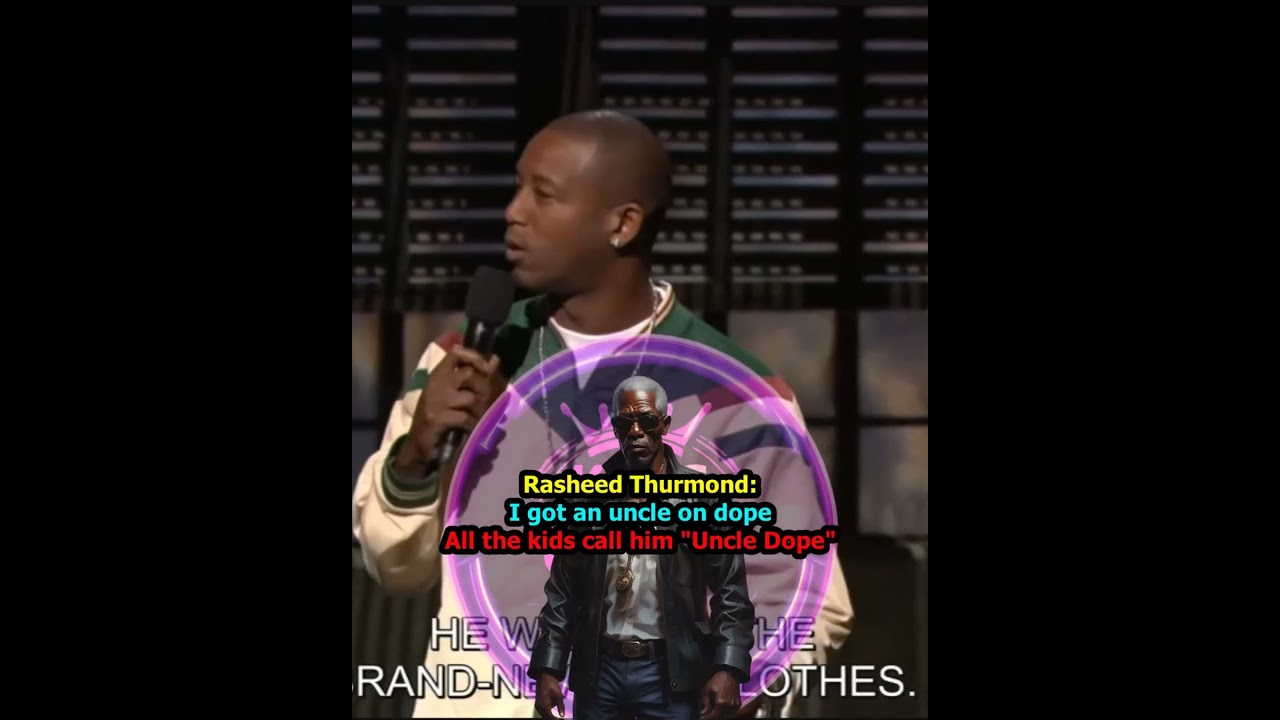 RASHEED THURMOND: UNCLE DOPE KEEPS BRAND NEW OLD CLOTHES! #comedy #comedian #rasheed #shortsvideo