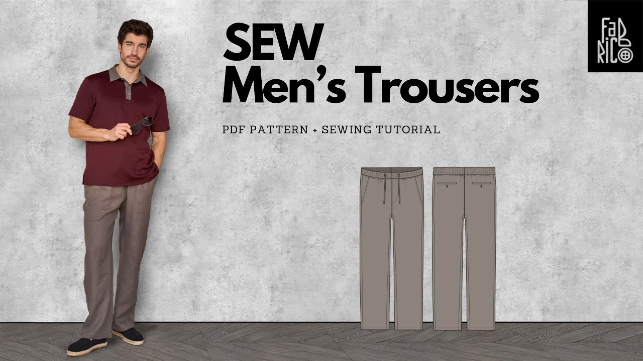 How To Sew Linen  Men's Trousers | DIY Pants