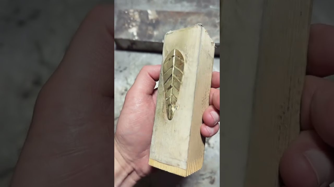 Самодельная блесна из латуни и олова