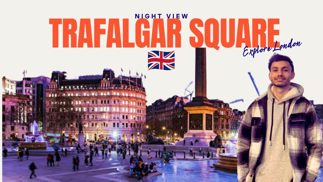 Trafalgar Square London 🇬🇧|| night view || 48 Lakhs ko  ghadi⌚️?😲 my god!!! 