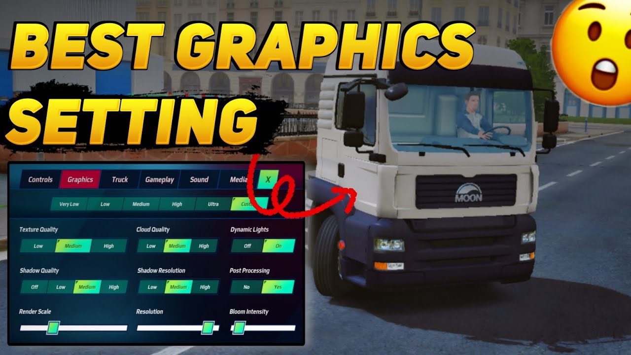 Best Graphics Setting for Truckers of Europe 3 😳 #games #truckers
