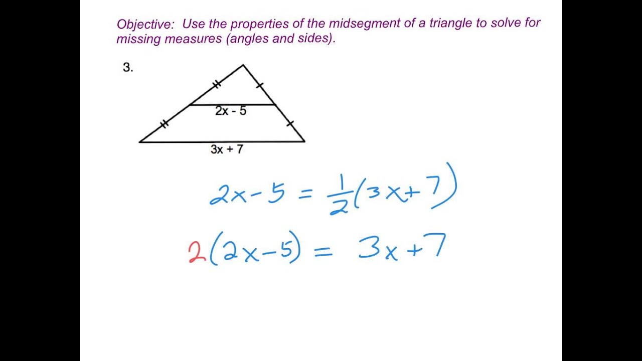 Midsegment Theorem Examples
