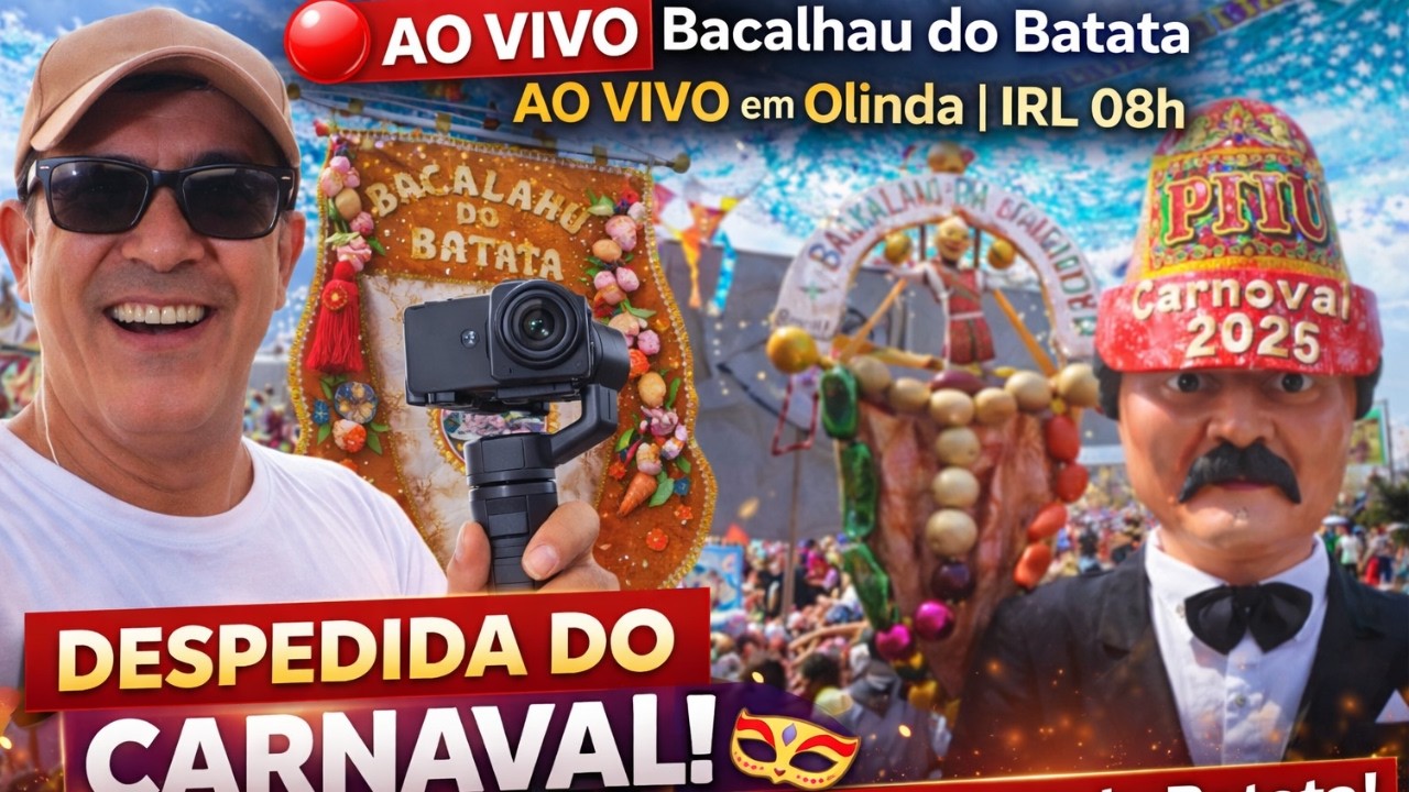 Quarta de Cinzas em Olinda AO VIVO | Bacalhau do Batata
