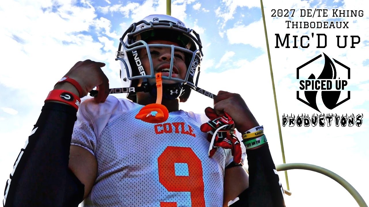 2027 TE/DE Khing Thibodeaux Mic'd Up | Texas Middle School Football