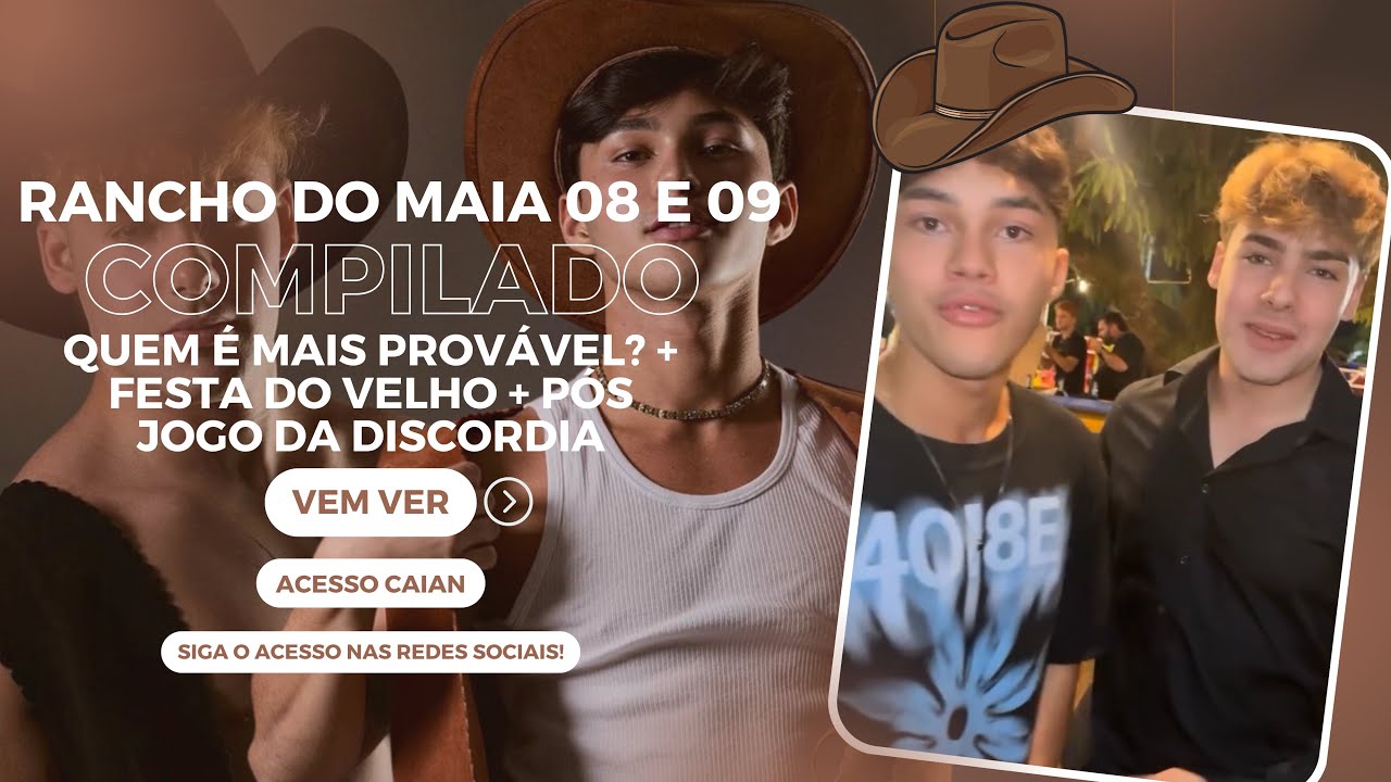 RANCHO DO MAIA DIA 08 e 09 - 11 E 12/08/2024 - CAIO E LUAN | ACESSO CAIAN