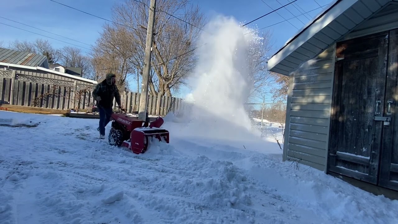 Gravely walk behind 12hp snow blower February