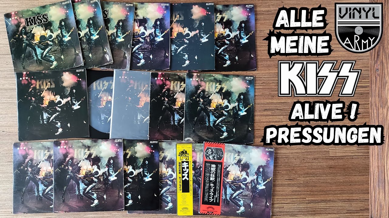 KISS Alive! Alle meine Vinyl Pressungen | Rock 'n' Roll Schallplatten Sammlung