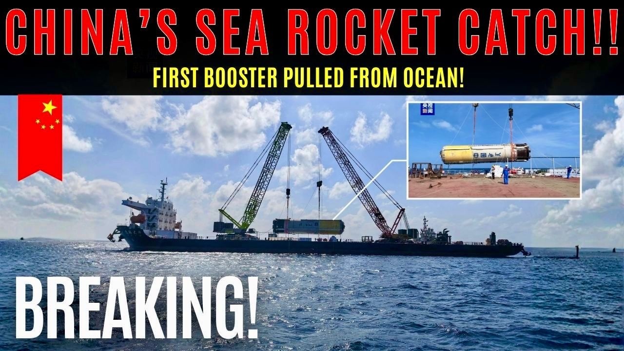 Китай впервые в море извлек ускоритель лунной ракеты!