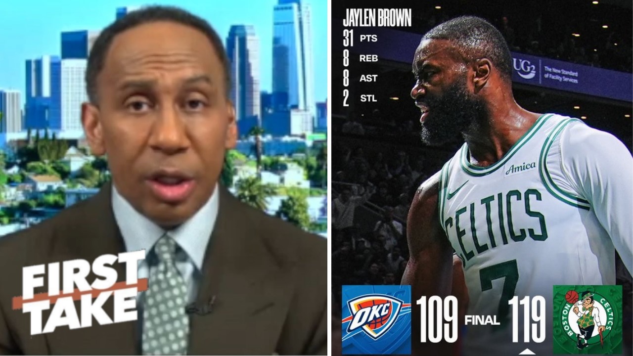 FIRST TAKE | Celtics are legit title contenders! - Stephen A. on Brown outlast SGA & Thunder 119-109
