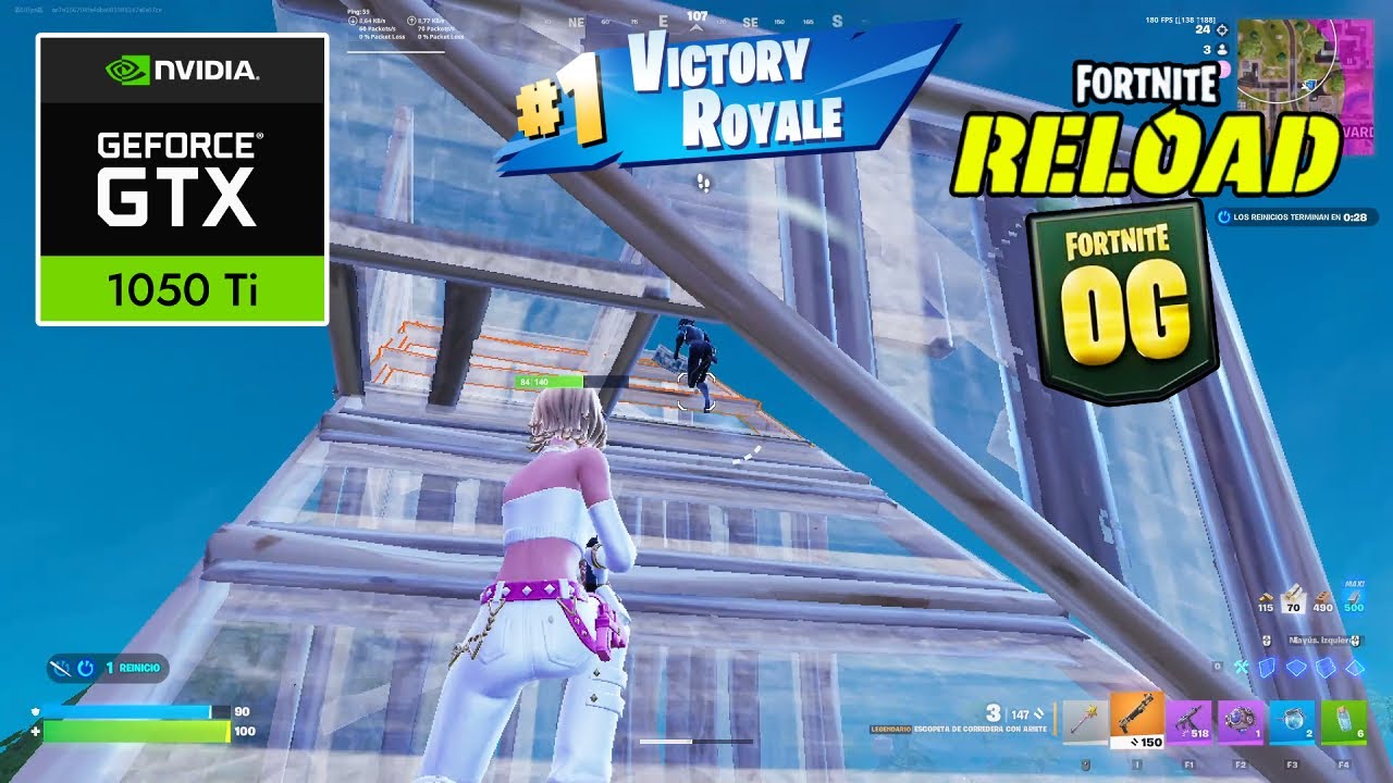 Fortnite Reload | Ranked [GTX 1050 Ti] Chapter 7 Gameplay 144 Hz 🔥
