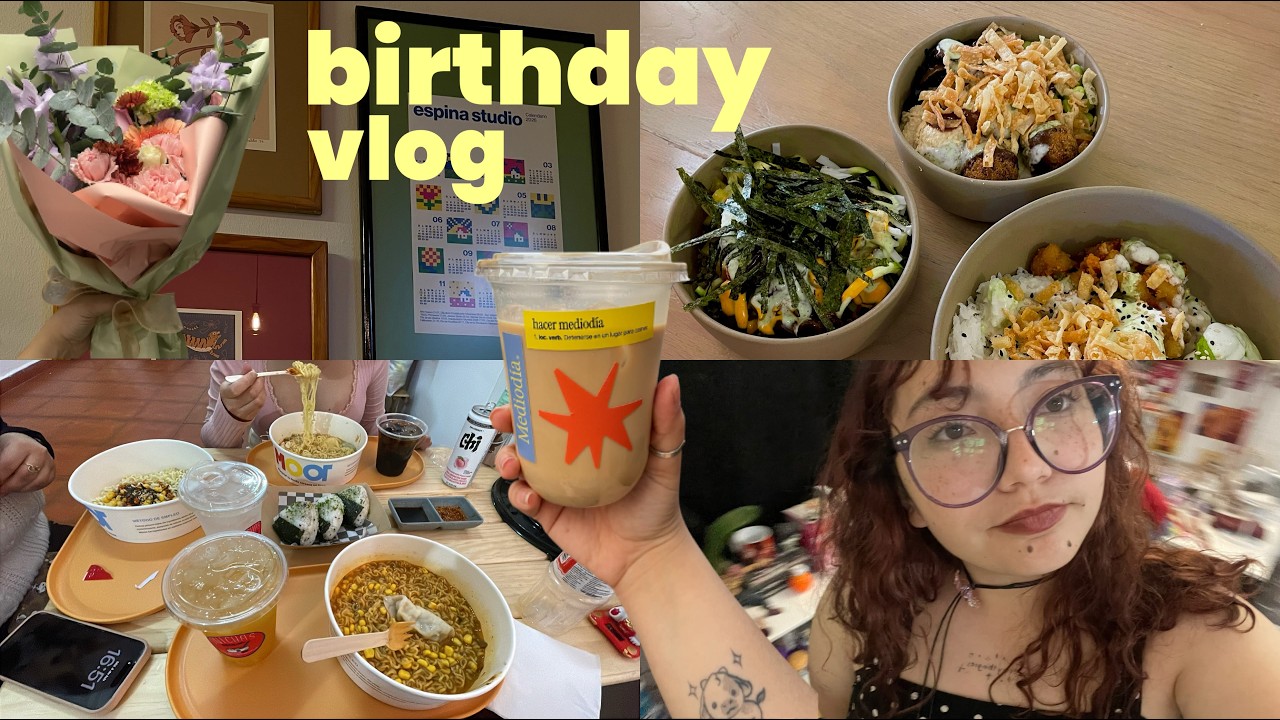 birthday vlog: ya tengo 22!! muchos hauls, libros y cositas cutes °⋆. ࿔*:･