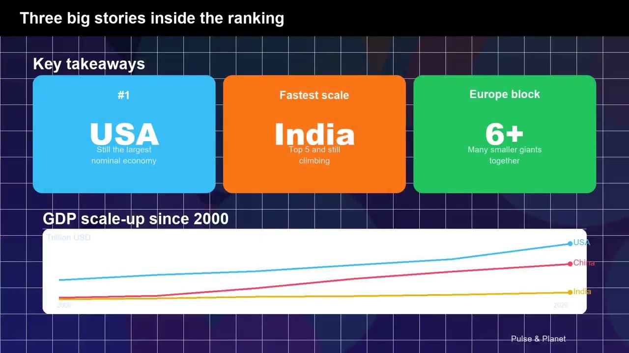 World Economy Superpowers 2026: GDP Top 20 Countries | Colorful Data Story