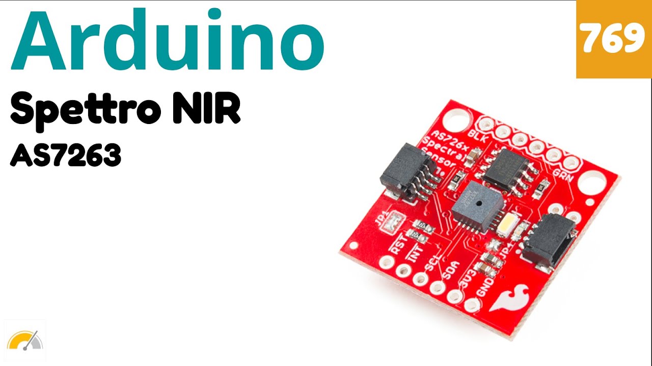 Spettro IR (NIR) con AS7263 e Arduino  - Video 769