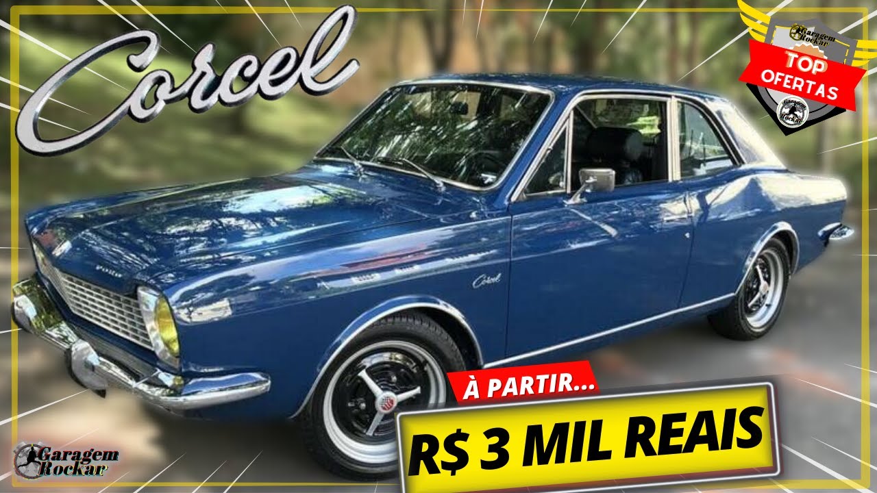FORD CORCEL 1 Clássico Nacional BARATO a venda [À PARTIR DE 3 MIL REAIS!] Top Ofertas Rockar #corcel