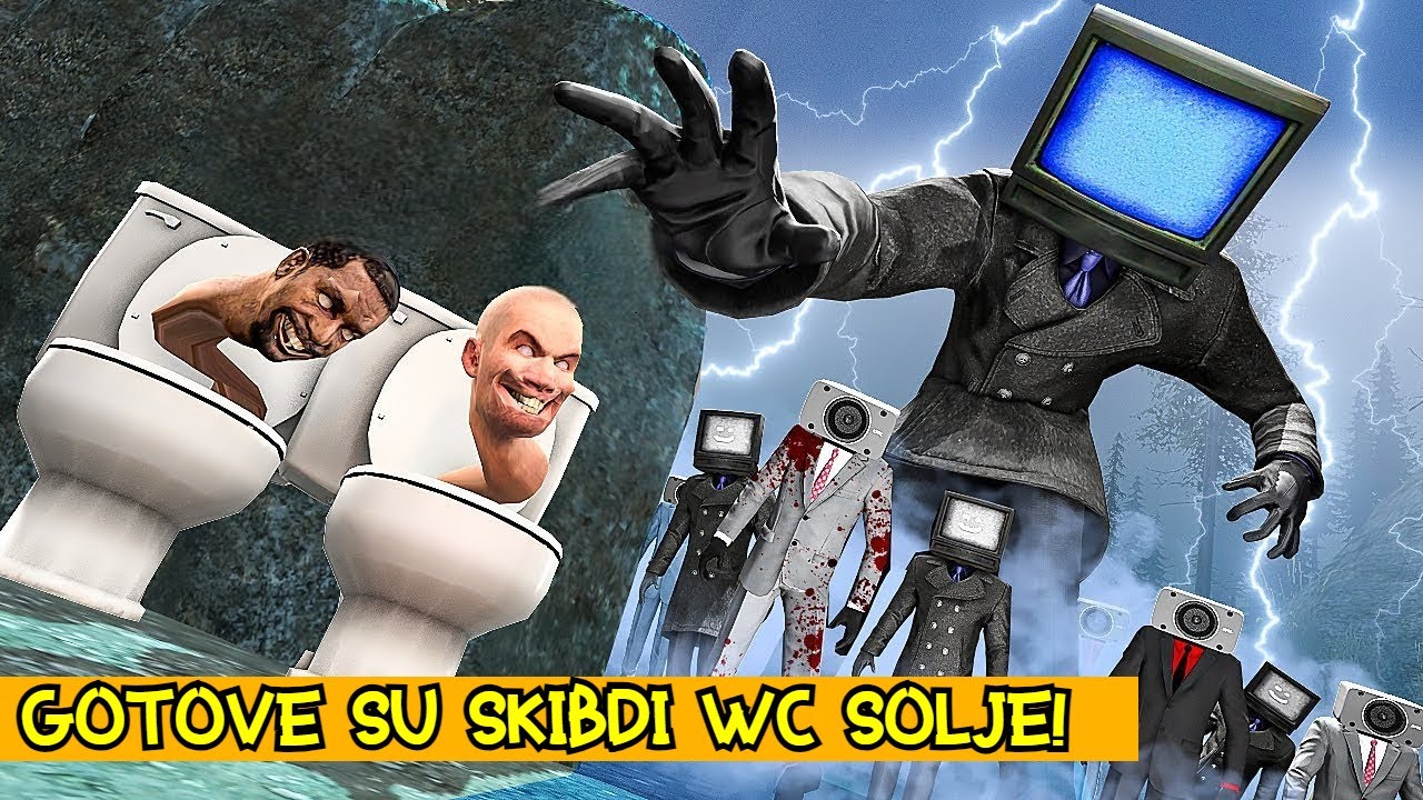 SKIBIDI WC PARAZIT JE USAO U TV COVEKA I ON ME JE NAPAO