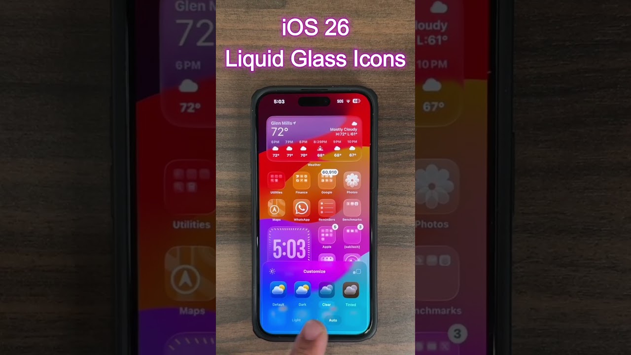 iOS 26 - Ikon Kaca Cair Bening LUAR BIASA di iPhone #ios26