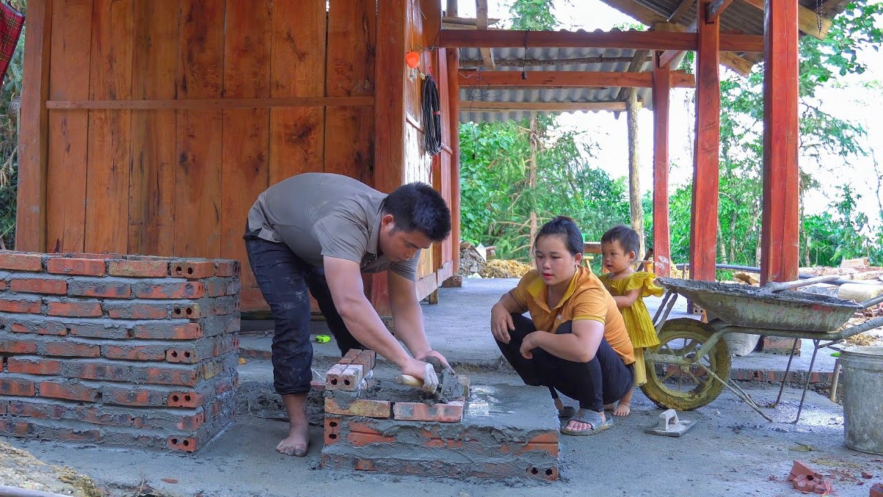 Strength and Unity: The Family Builds a New Kitchen and a New Pigsty | Family Farm life