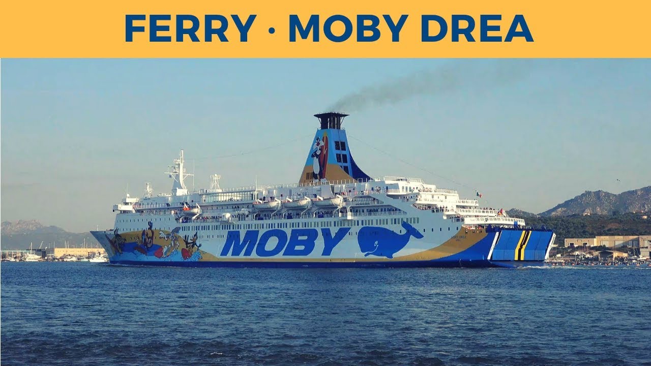 Arrival of ferry MOBY DREA in Olbia (Moby Lines)