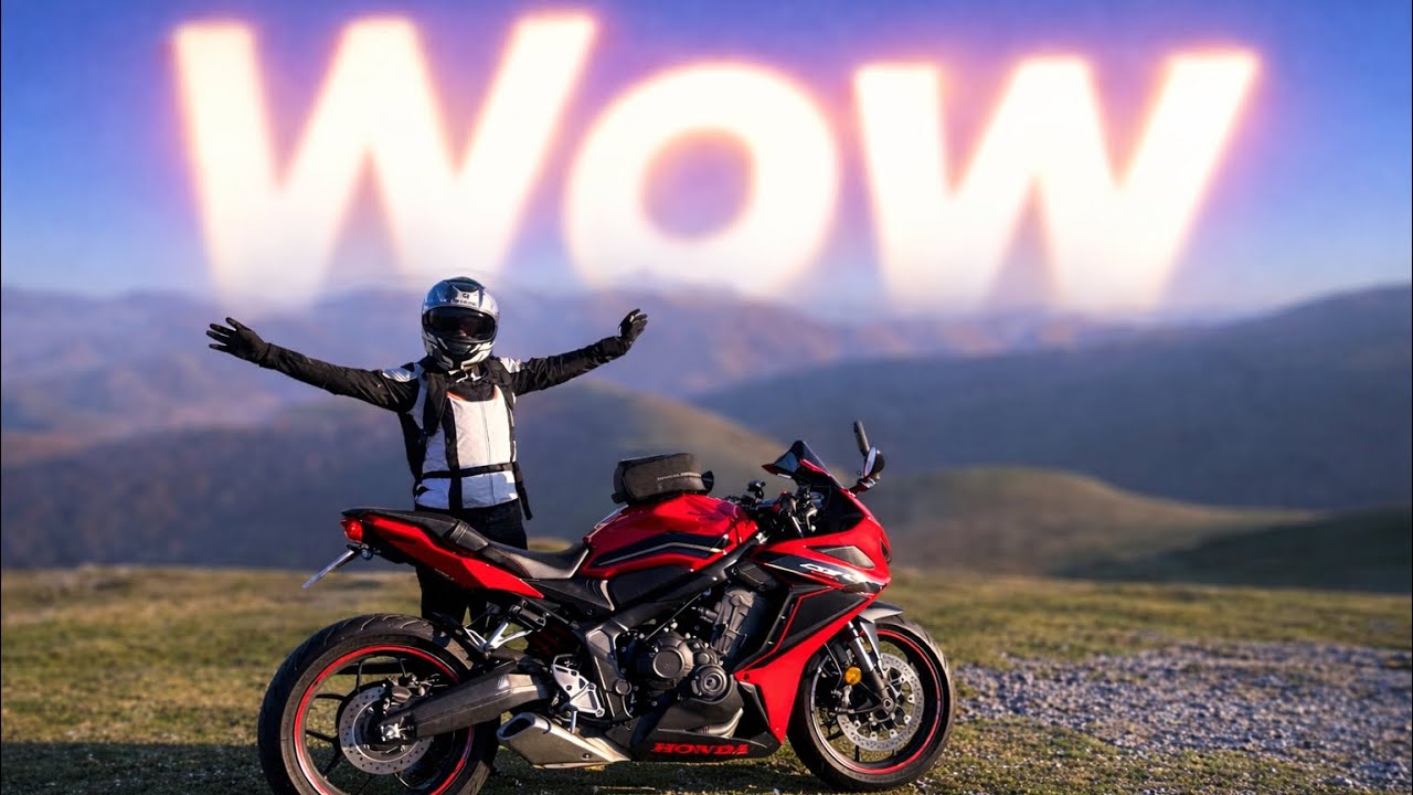 🏔️Son las mejores vistas de Navarra!!?? Ruta en moto Honda CBR 650R 