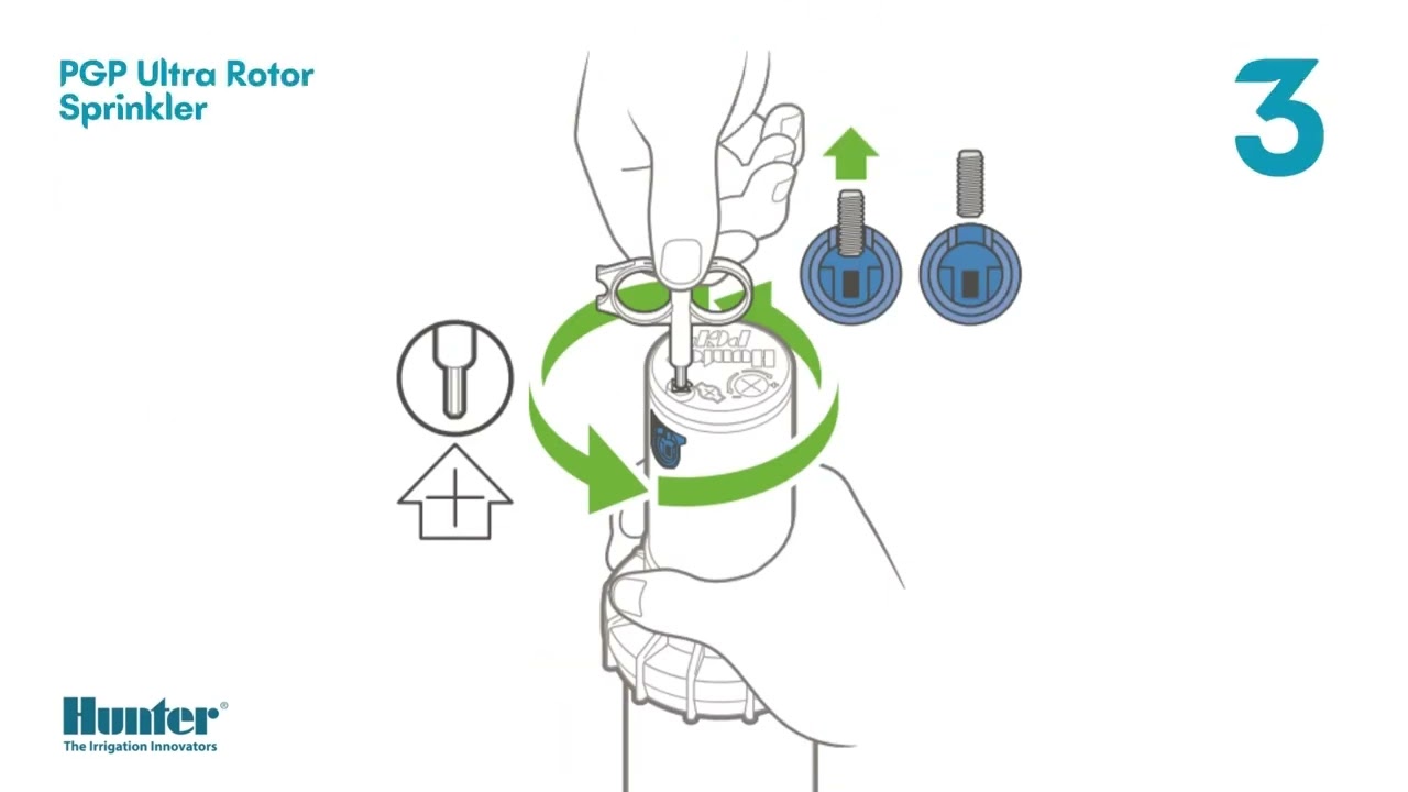 How to use Hunter PGP Ultra Rotor Sprinkler