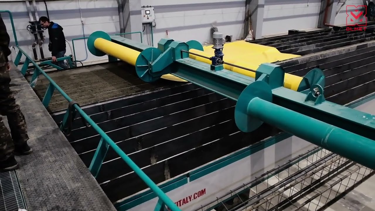 BATTERY FORMWORK FOR THE PRODUCTION OF REINFOCED CONCRETE FOUNDATION POLES - OLMET ITALY