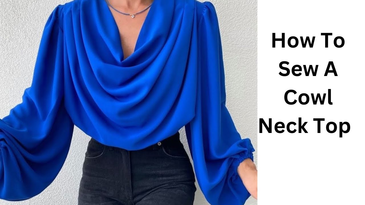 Как сделать. Верхняя часть с воротником-хомут #cowlneck #diy #diycraft