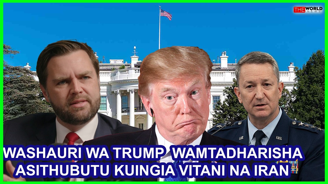 WASHAURI WA TRUMP WAMUONYA ASIINGIE VITANI DHIDI YA IRAN/JD VANCE,RUBIO, MOSSAD NA EYAL ZAMIR WAONYA