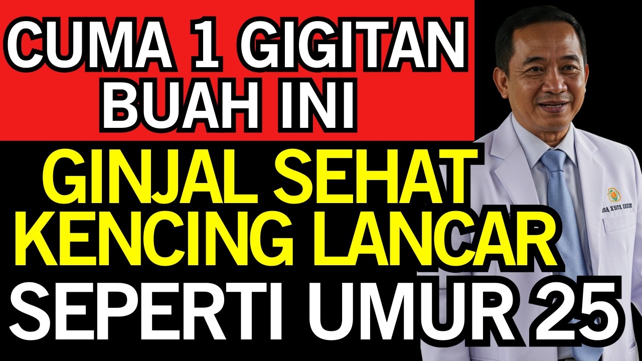 PIPIS BERBUSA JANGAN DIABAIKAN‼️ 5 BUAH Ini TERBUKTI Baik untuk GINJAL LANSIA - Kesehatan Lansia