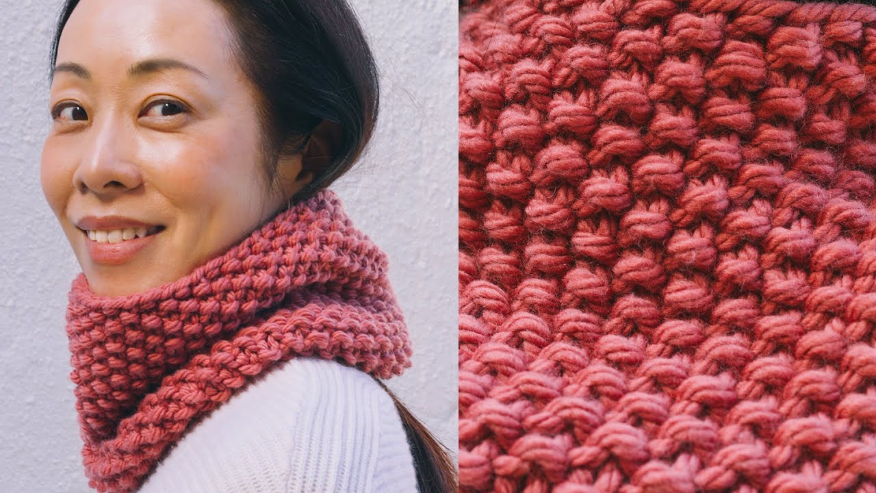 Knit A SEED STITCH Cowl (with ANY YARN!) | Step-by-Step Tutorial