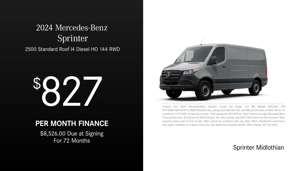 Mercedes-Benz Sprinter 09/20/2024 4328490