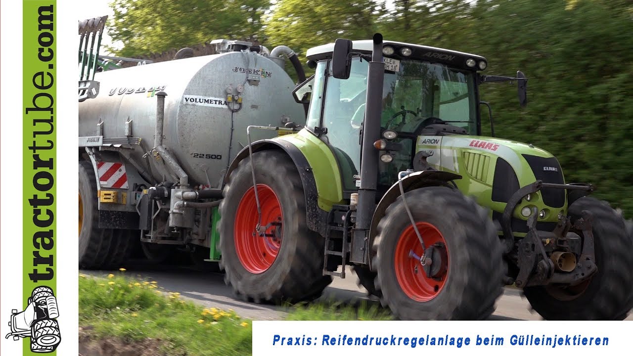 Reifendruckregelanlage in der Praxis - Gülle injektieren mit Claas, PTG & Joskin  - WFM-Praxis