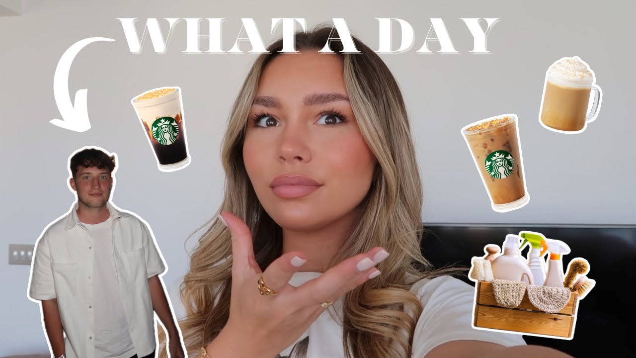 BOYFRIEND CONTROLS MY DAY | Unwanted chores, trying the ENTIRE Starbucks fall menu & Wrong decisions