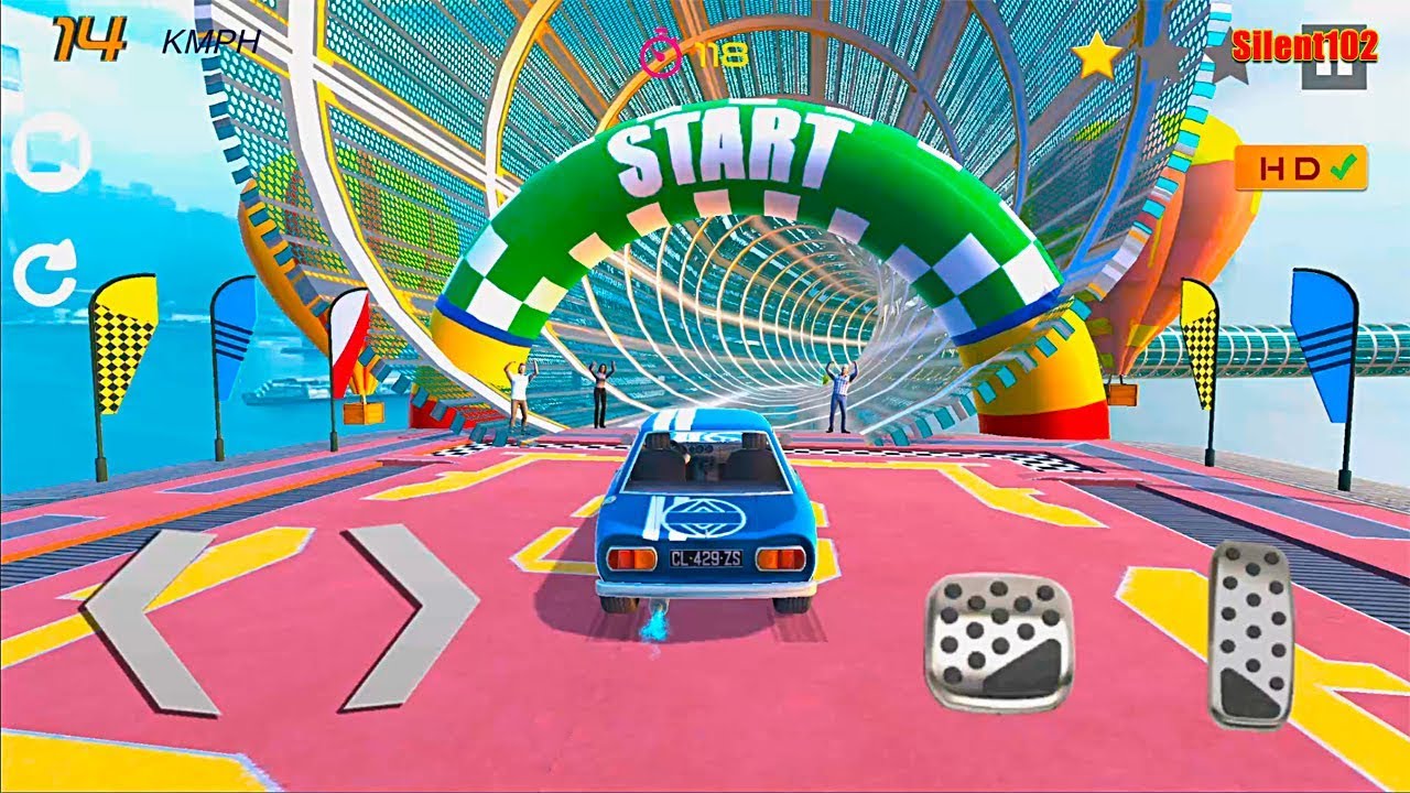 Mega Ramp Car Jumping 2020 - Racing: Impossible Tracks 3D #3 - Android Gameplay