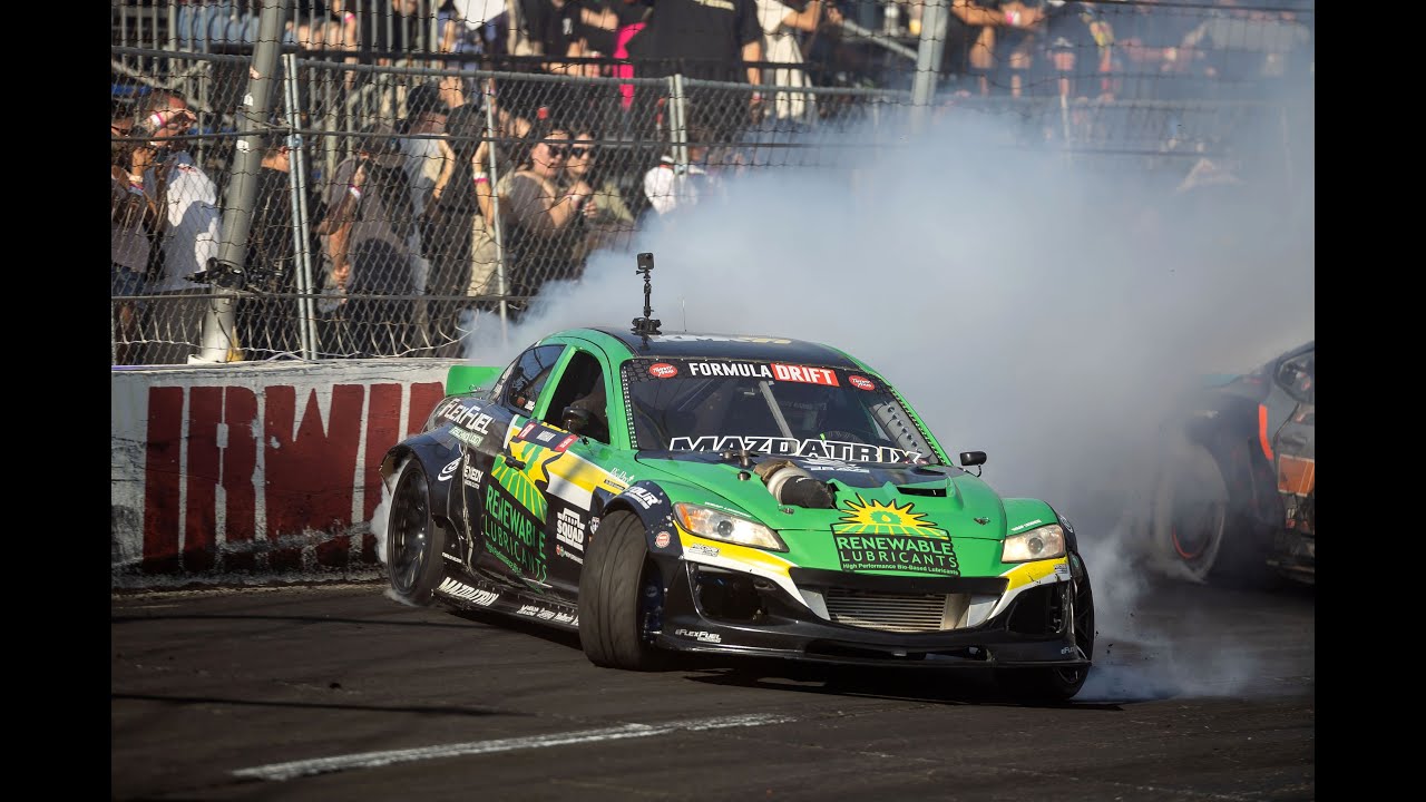 Formula Drift Irwindale 2023  - Kyle Mohan Quali lap2 - 3 Rotor Mazda RX8