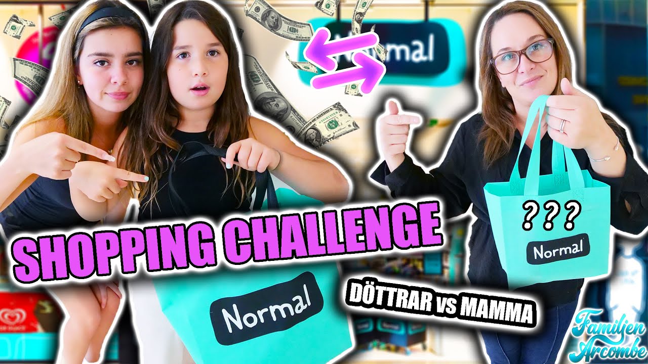 MAMMA VS DÖTTRAR – Shopping Challenge på NORMAL: Köper till varandra för 500 kr? 🛍️