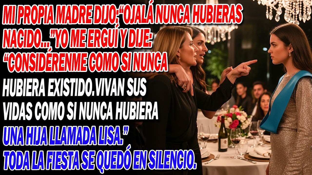 🎓💔 Mi madre dijo en mi cena de graduación: «Ojalá no hubieras nacido» — y yo hice lo inesperado.