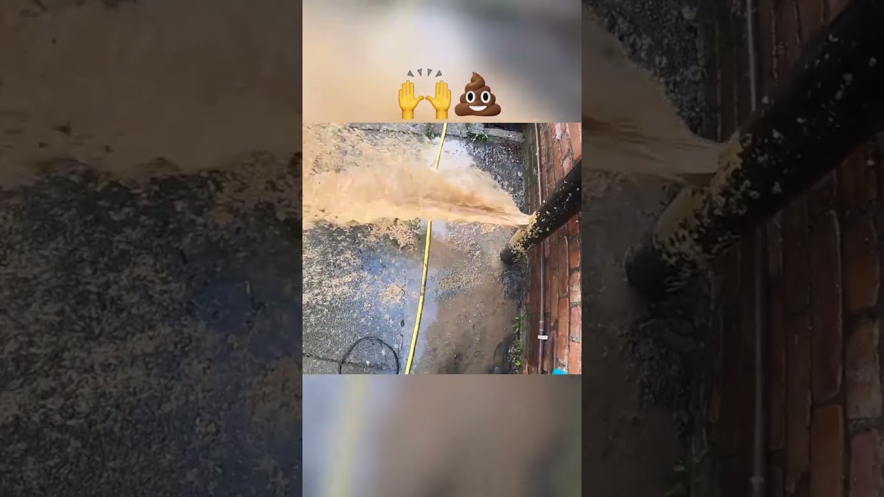 Looooooovely Soil Stack GUSH 💩 #blockeddrain #satisfying #sewer
