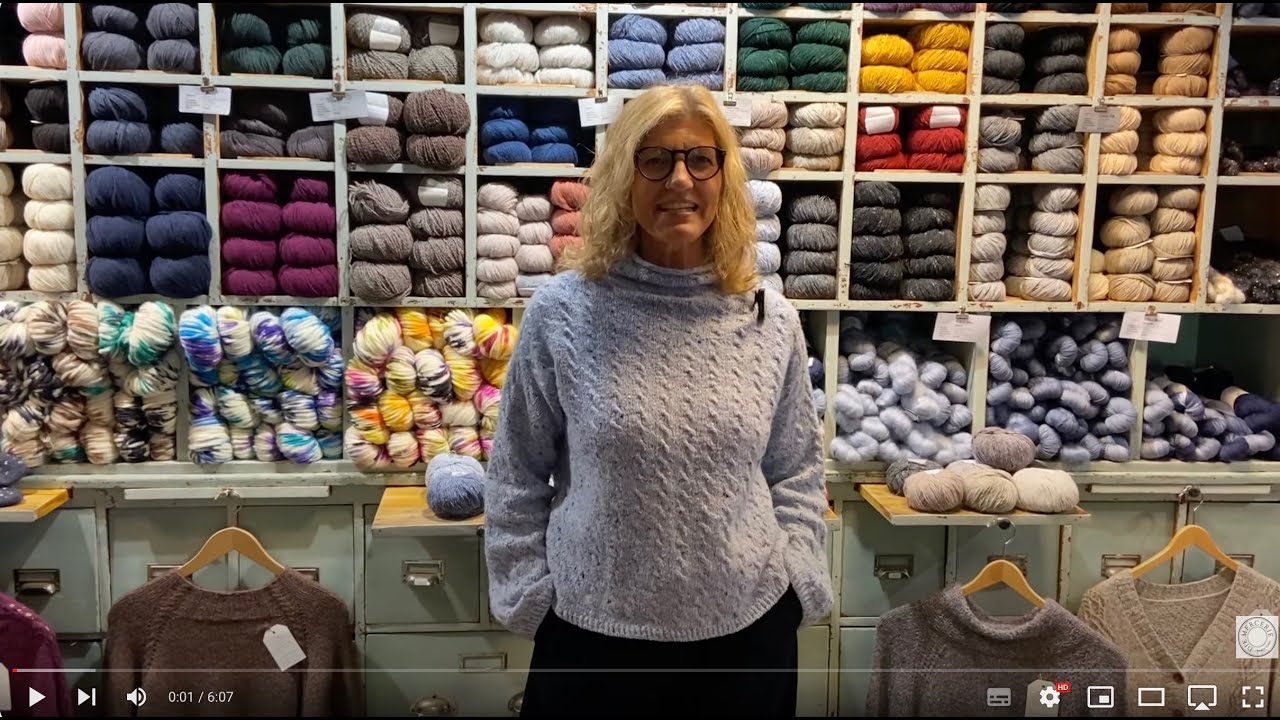 Top-Down-Modell UNDINE Sweater / Strickpulli aus der Casagrande Cash Tweed gestrickt
