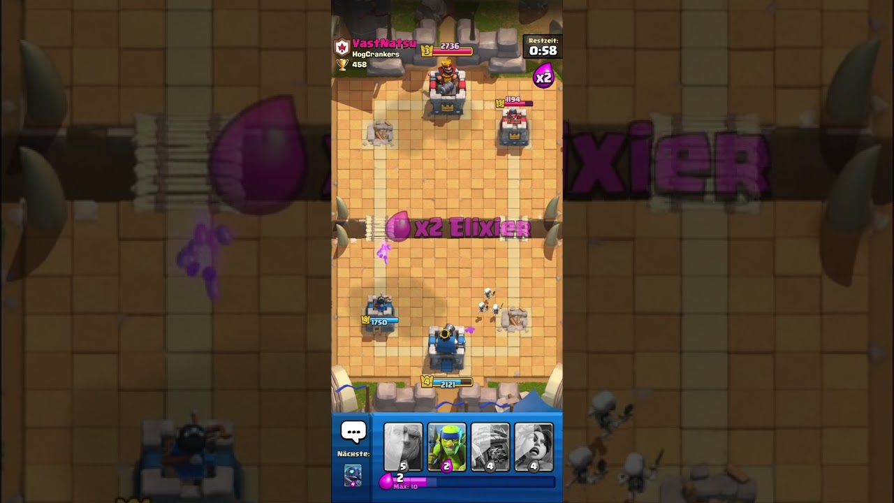 Ich spiele zum ersten Mal Clash Royale mein Freund hat schon bisschen für mich gespielt