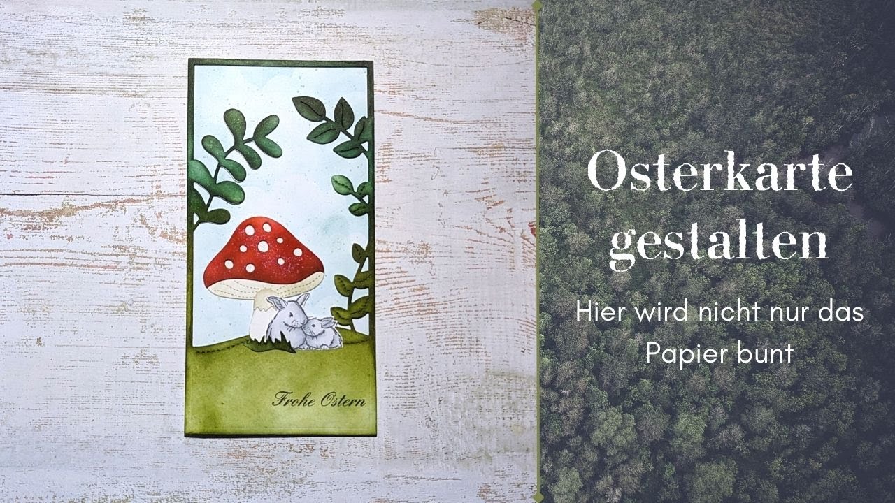 Osterkarte basteln I Basteln mit Slimline Stanzen von Action