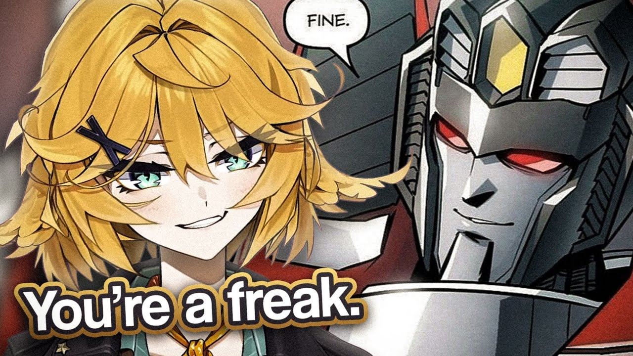 Dokibird (affectionately) Calls Starscream a Freak.
