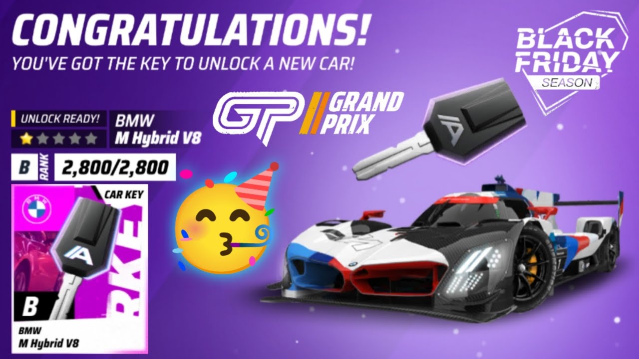 Asphalt Legends - Unlocking BMW M HYBRID V8 from it's Grand Prix!! 🤭