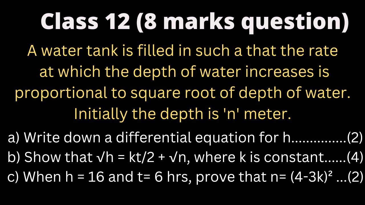 Application of Differential Equations | NEB Grade 12 Mathematics Important Question | Sajha Notes