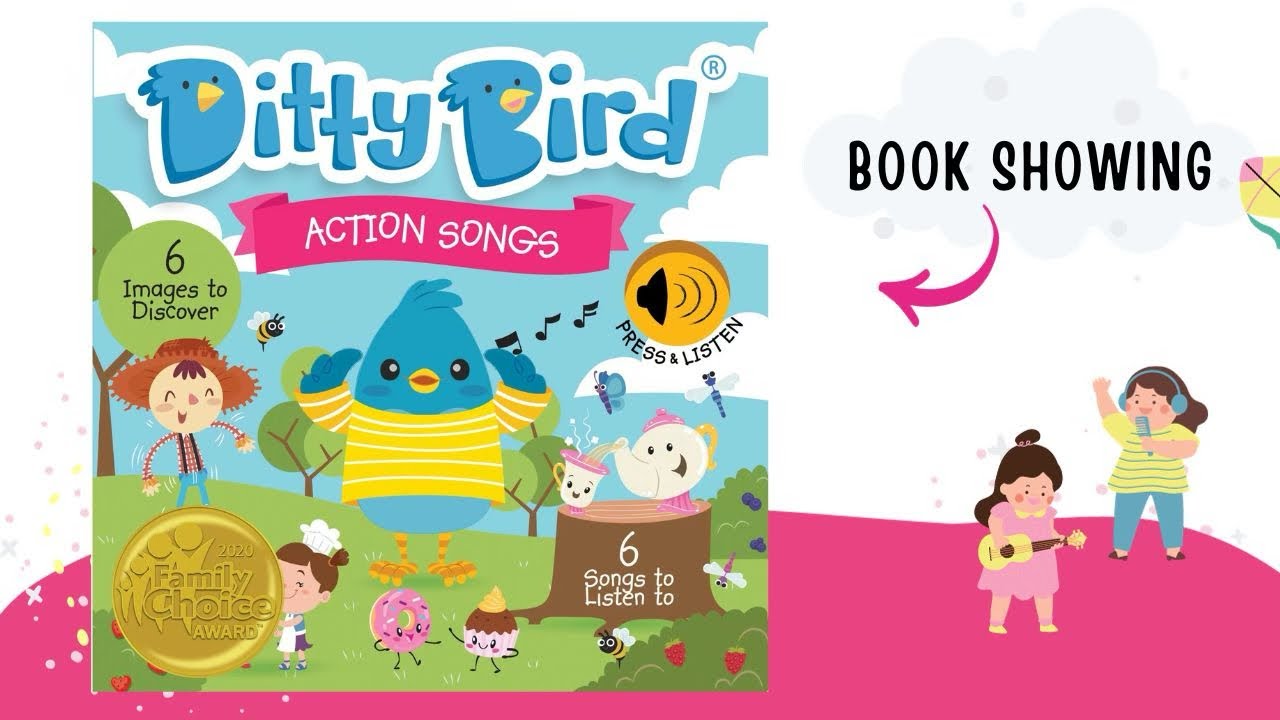 Ditty Bird | Action Songs | Nursery Rhymes | Interactive Book