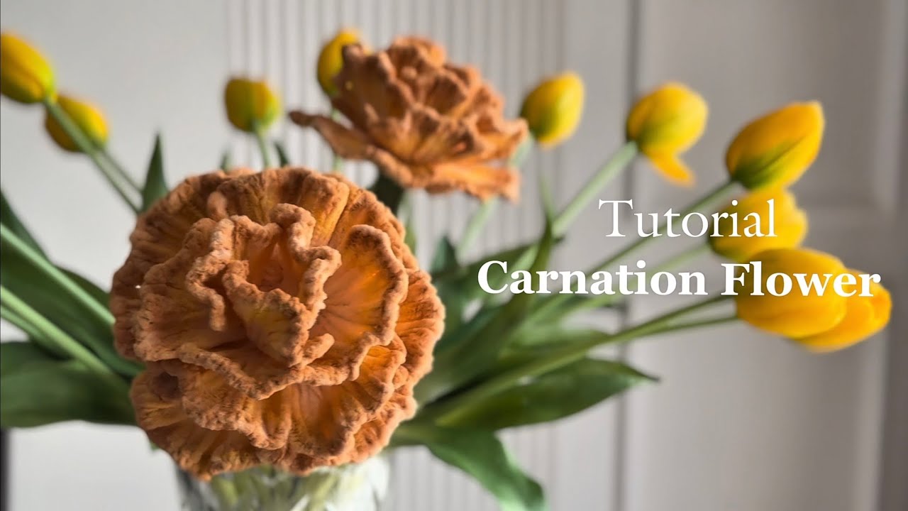 Tutorial Bunga Carnation dari Kawat Bulu (Carnation Flower Tutorial using Fuzzy wire)
