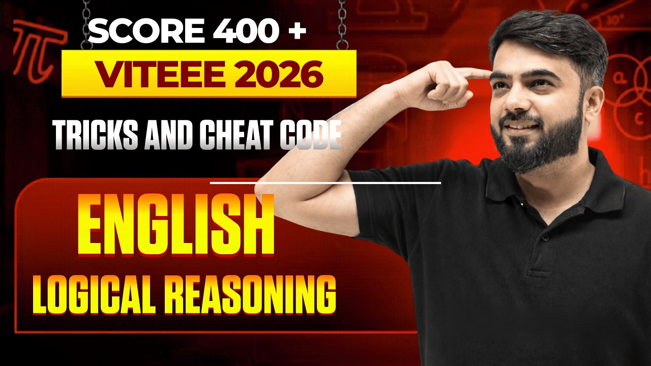 VITEEE 2027 TRICKS  | CHEATCODE | 400 +  EASILY | ENGLISH AND LR | CSE VELLORE  #viteee #jee